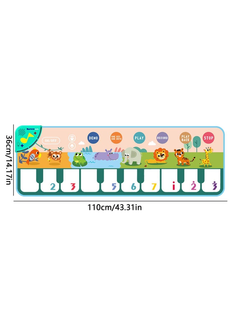 null - Baby Stepping On Piano Music Carpet Puzzle Children's Multi Functional Music Game Carpet Teaching Crawling Carpet - Image 1