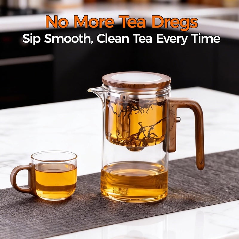 DRNKNSTX Enchanted Tea Pot, Magic Tea Pot for Loose Leaf Tea Steeper, Heat Resistant Borosilicate Glass Teapot with Tea Infuser, Ideal Gift for Tea Lovers - 20 oz (600 ml) - Image 2