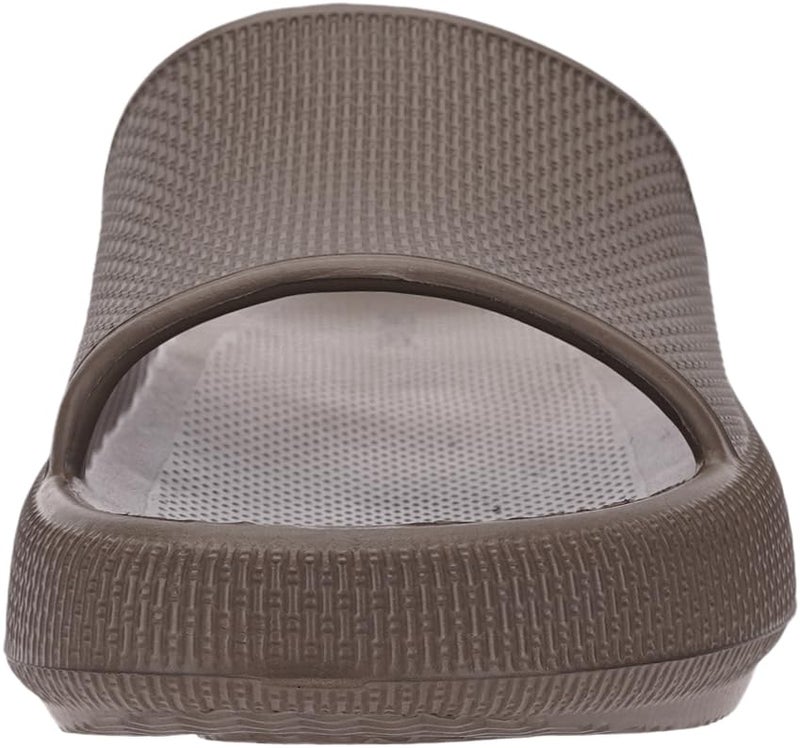 BRONAX Pillow Slippers for Women and Men | House Slides Shower Sandals | Cushioned Thick Sole 39-40 Chocolate - Image 3