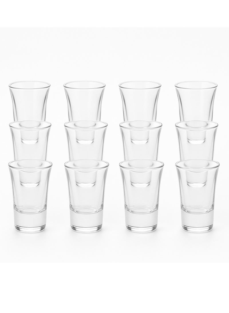 HOME ZONE Round Glass Set with Heavy Base – 35ml - Image 1