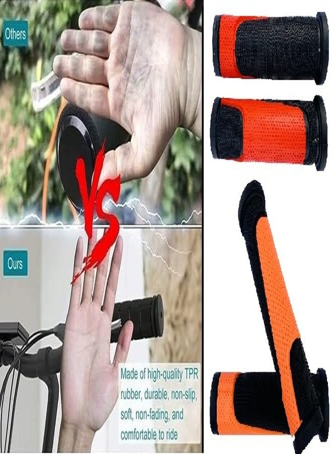 Wavva® Cycle Handle Grip for 24-29 Inch Bicycle Dual Color Soft Rubber Non Toxic Anti-Slip MTB/City Bicycle Handle Grip Length 13cm (Multi-Color) - Image 3