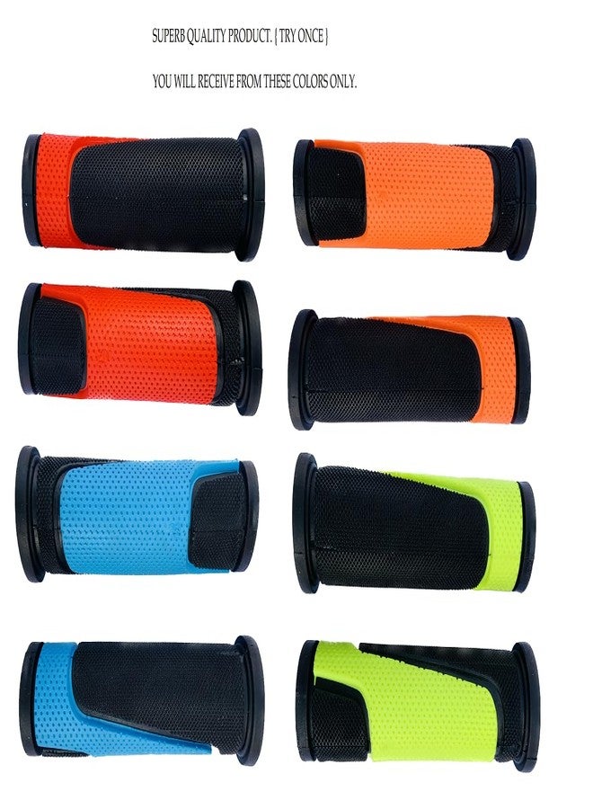 Wavva® Cycle Handle Grip for 24-29 Inch Bicycle Dual Color Soft Rubber Non Toxic Anti-Slip MTB/City Bicycle Handle Grip Length 13cm (Multi-Color) - Image 2