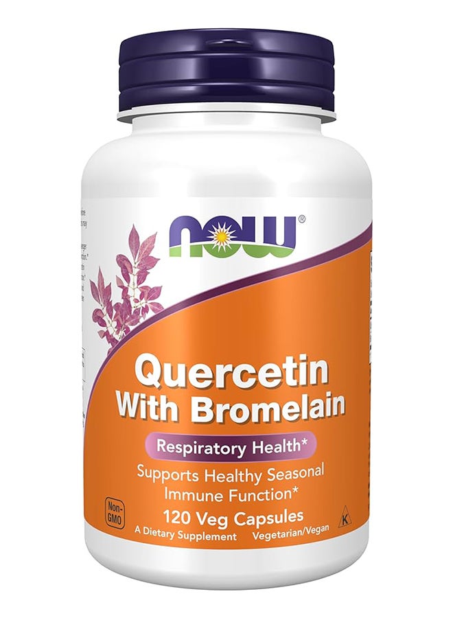 now Quercetin With Bromelain 120 Vcaps
