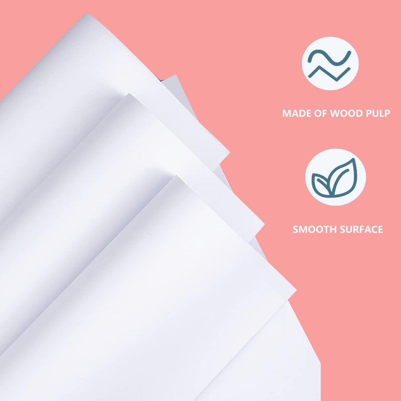 Shinok 100 Sheets Arts Craft Paper for Drawing 12â€ x 17â€ White Construction Paper for Coloring, Creating, School Art Project Supplies, Standard Weight - Image 3