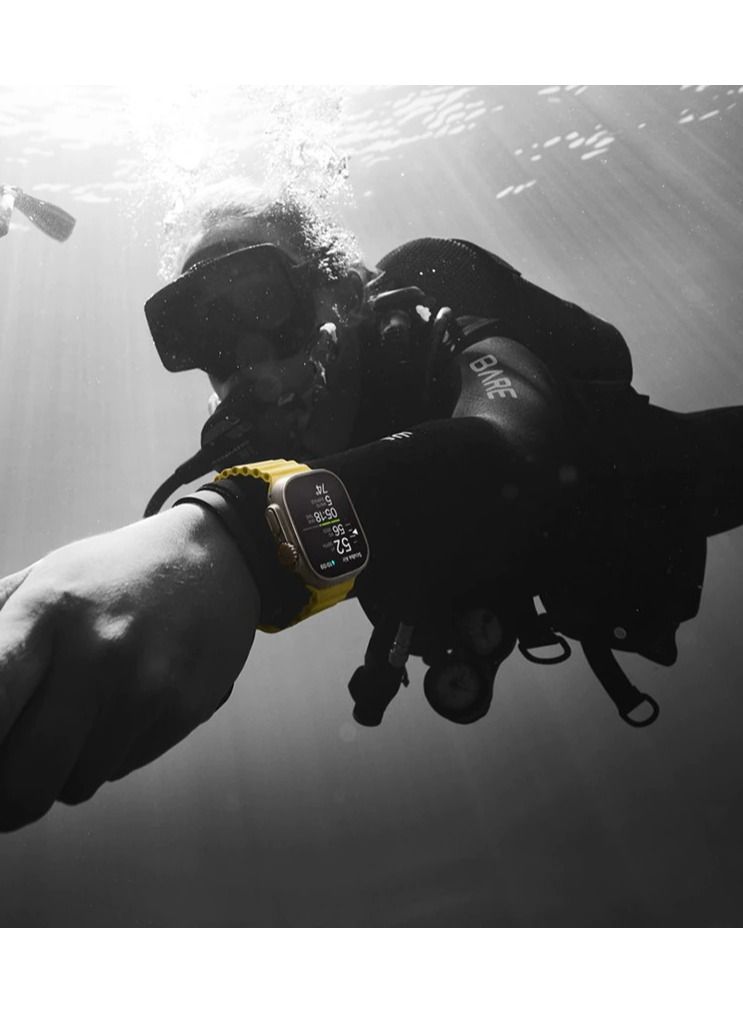 Silicone strap For Apple watch Series 4/5/6/7/8/Ultra Sizes 42/44/45/49mm(Red) - Image 2