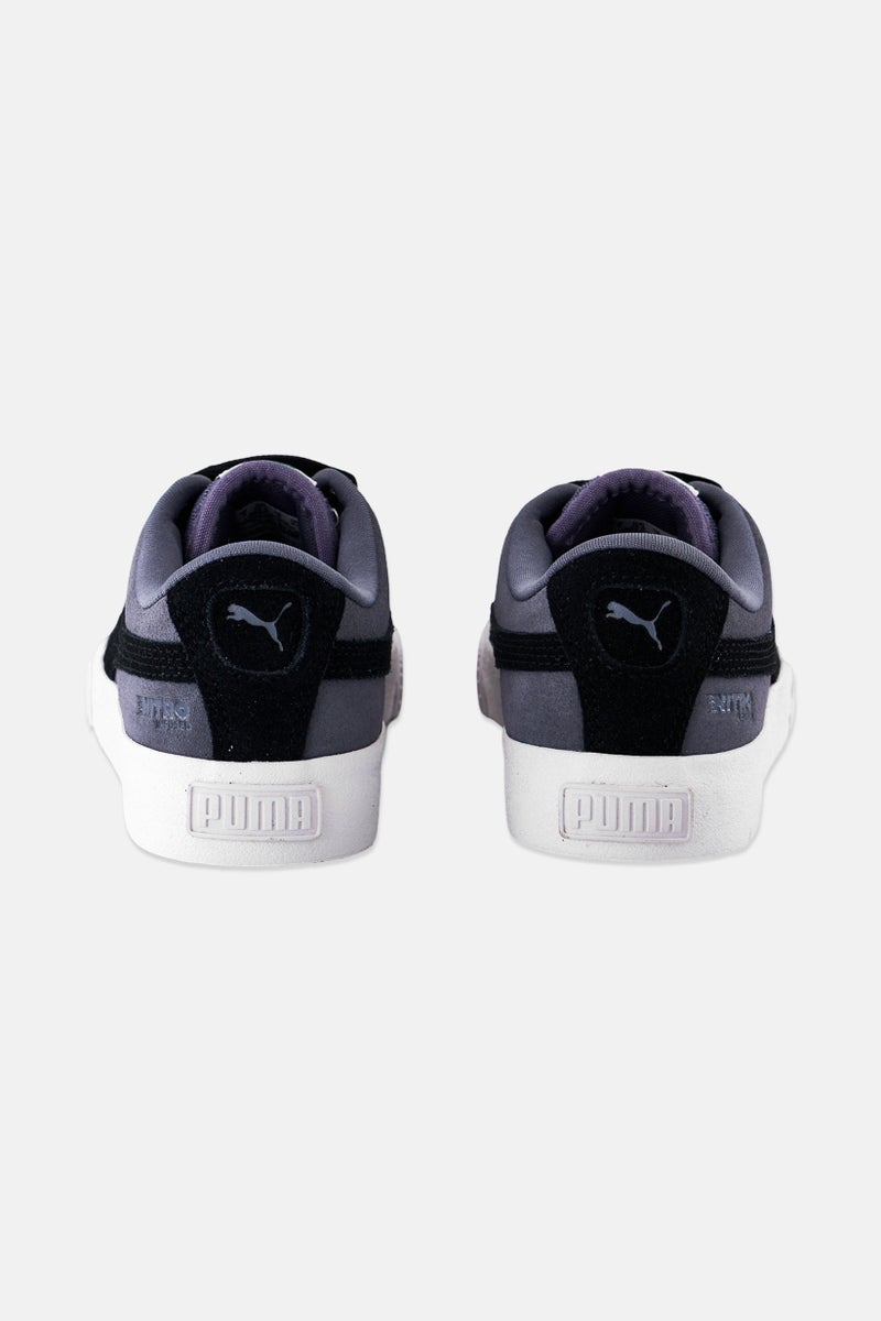 PUMA أحذية تزلج نيترو لرباط الأطفال الأولاد من الجلد المدبوغ، رمادي - Image 3