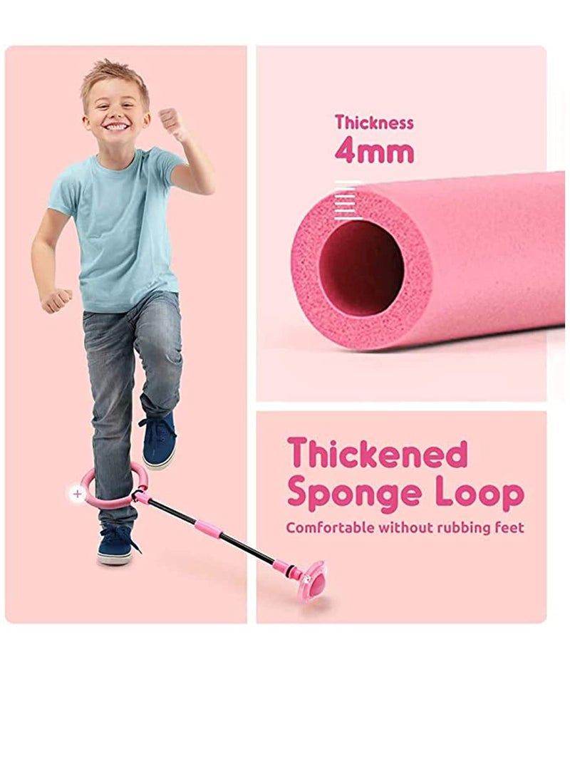 SYOSI Kids Foldable PVC & PP Materials Ankle Skip Ball Flash Jump Colorful Sports Swing Ball, Fitness Jump Rope Fat Burning Game for Adults and Children  - Image 3