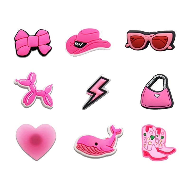 BOWNDY Pink and Women Letter Charms for Clog Sandals Shoe Decoration,Alphabet ABC-Z Letter,Cute Girly Charm Gift for Girls Kids Teens Women Adults - Image 5