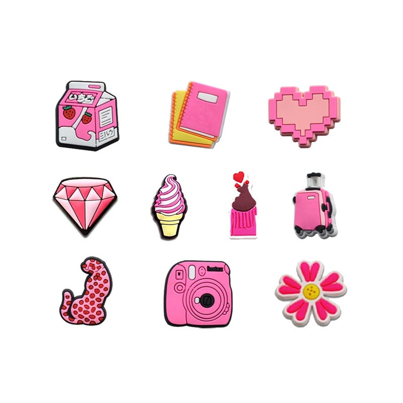 BOWNDY Pink and Women Letter Charms for Clog Sandals Shoe Decoration,Alphabet ABC-Z Letter,Cute Girly Charm Gift for Girls Kids Teens Women Adults - Image 4