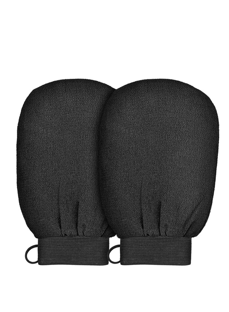 Dead Skin Remover for Body - Tan Remover Mitt & Shower Scrub - Deep Exfoliator Exfoliating Gloves for Soft & Smooth Skin - 100% Viscose Fiber (1 Pair)  - Image 1