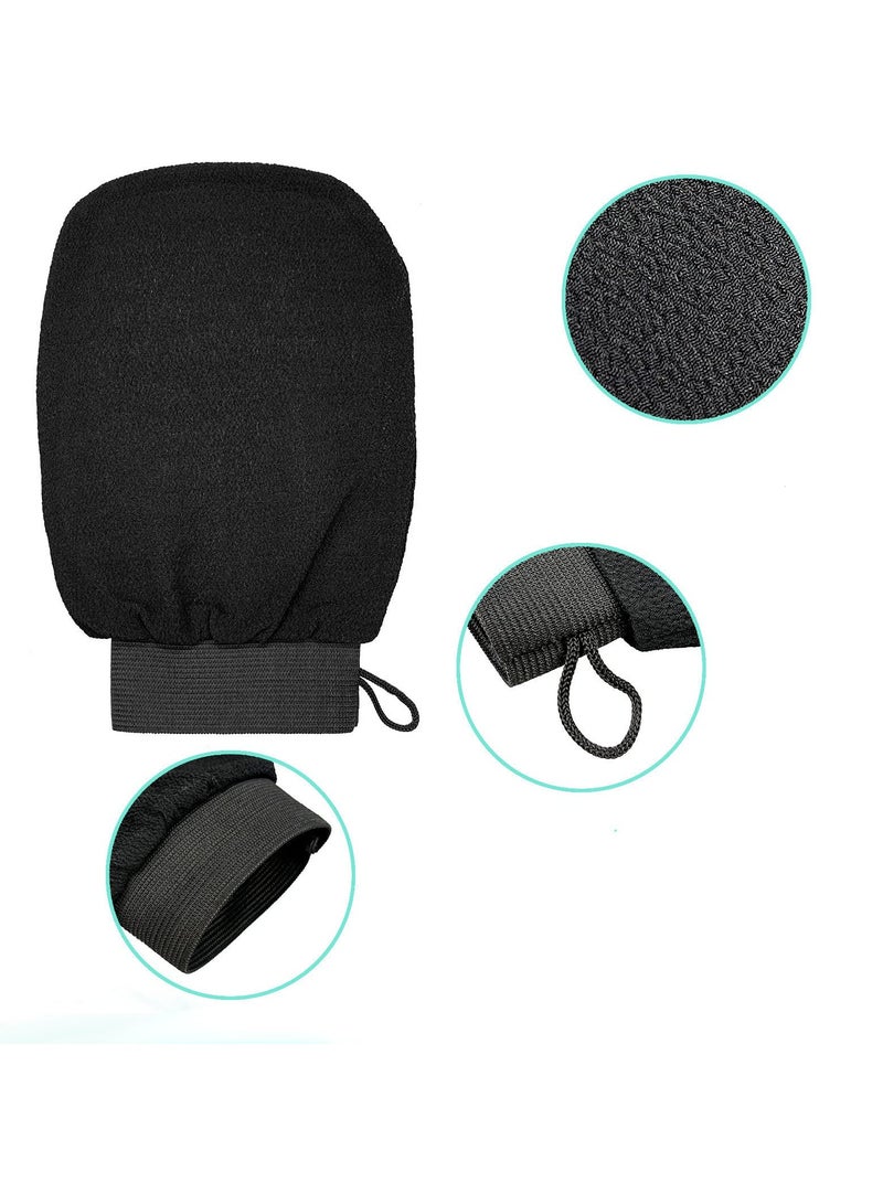 Dead Skin Remover for Body - Tan Remover Mitt & Shower Scrub - Deep Exfoliator Exfoliating Gloves for Soft & Smooth Skin - 100% Viscose Fiber (1 Pair)  - Image 3