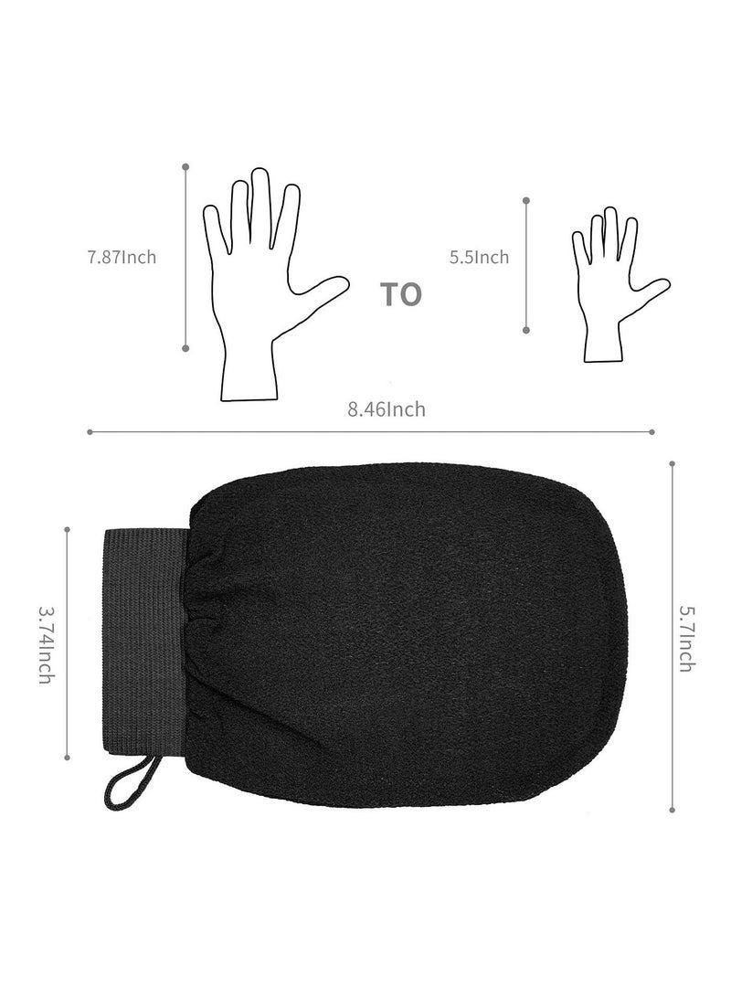 Dead Skin Remover for Body - Tan Remover Mitt & Shower Scrub - Deep Exfoliator Exfoliating Gloves for Soft & Smooth Skin - 100% Viscose Fiber (1 Pair)  - Image 2