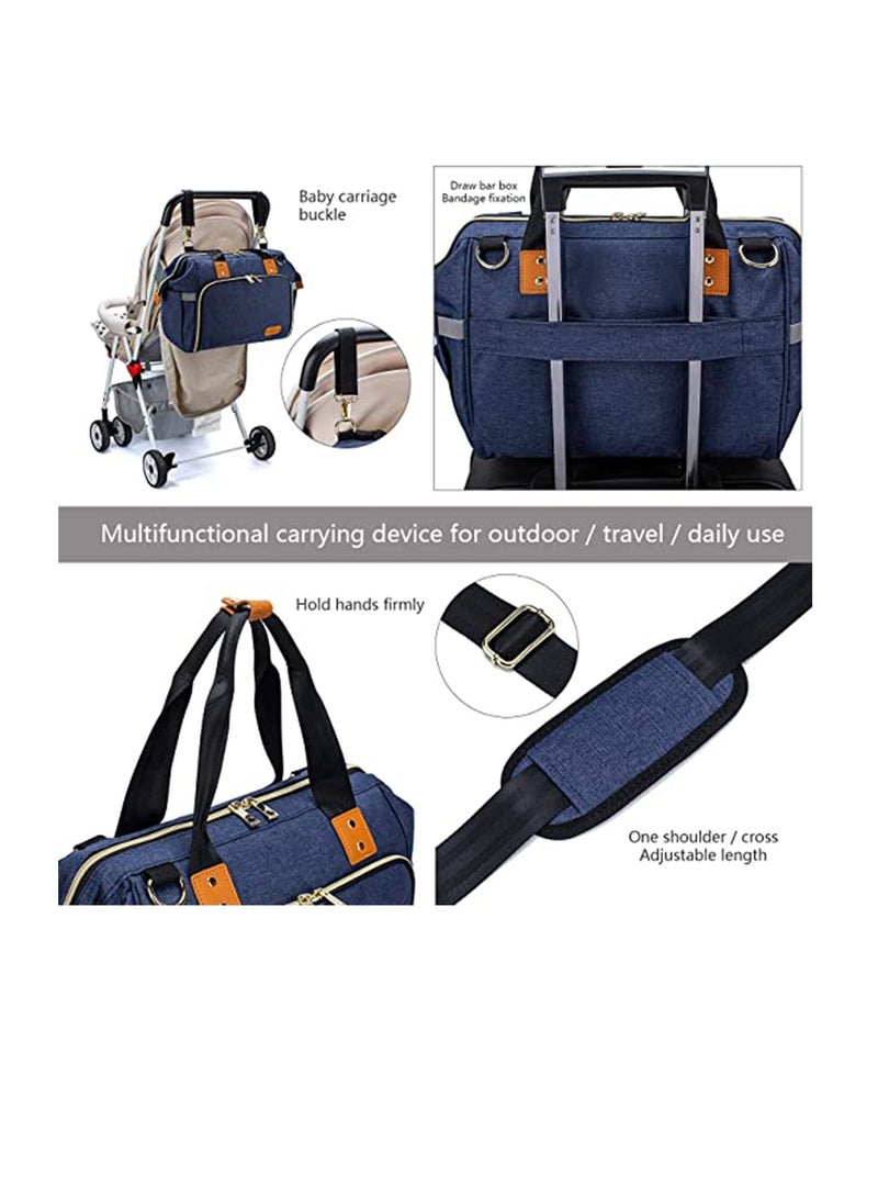 LIMOS Diaper Mummy Bag Tote with Bottle Case and Changing Pad(Black)  - Image 5