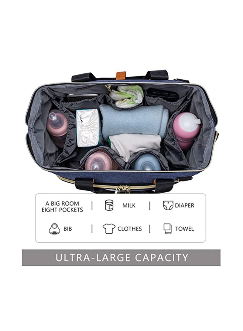 LIMOS Diaper Mummy Bag Tote with Bottle Case and Changing Pad(Black)  - Image 4