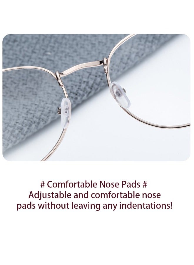 Generic Metal Blue Light Glasses for men women Square Clear Lens eyeglasses Anti blue light blocking eye glasses for Reading Gaming Computer Phone Silver  - Image 3