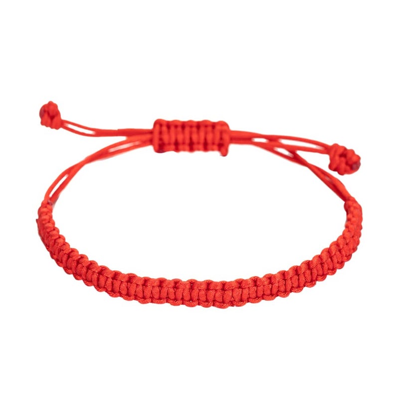 kelistom Handmade String Bracelet for Women Men Simple Red Black Braided Adjustable Charm Bracelets Minimalist Jewelry - Image 1