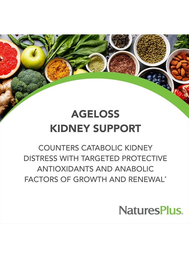 Natures Plus AgeLoss Kidney Support - 90 Tablets - with Vitamin D3 & Magnesium - Vegetarian, Gluten Free - 30 Servings - Image 2