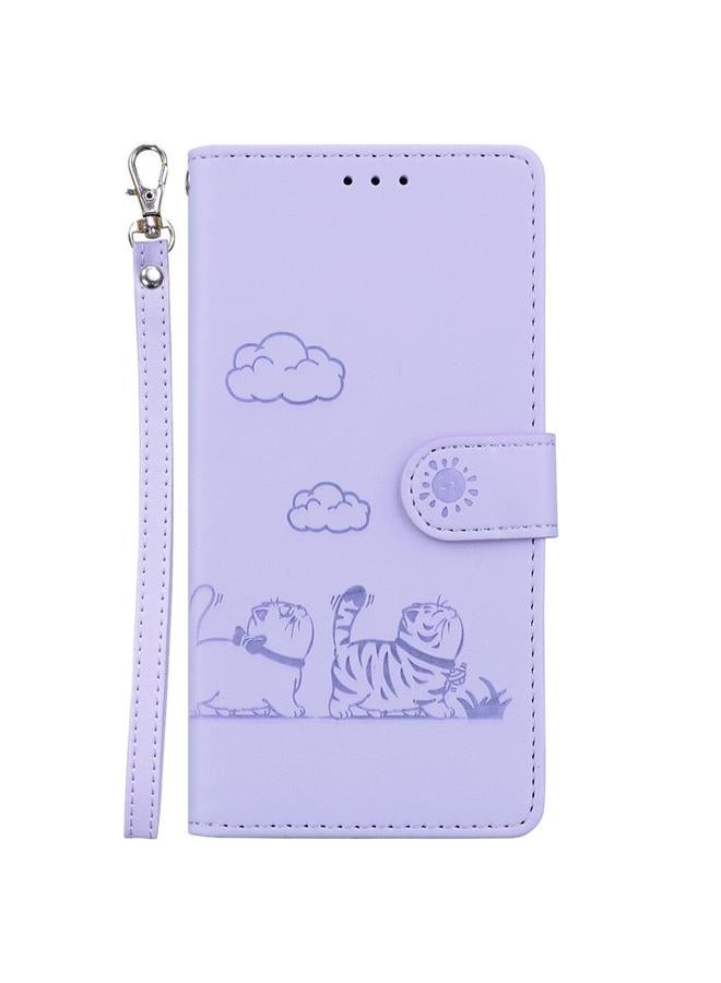 Zaboon Case For Honor X8c 4G Cute Cats RFID Leather Phone Case - Image 2