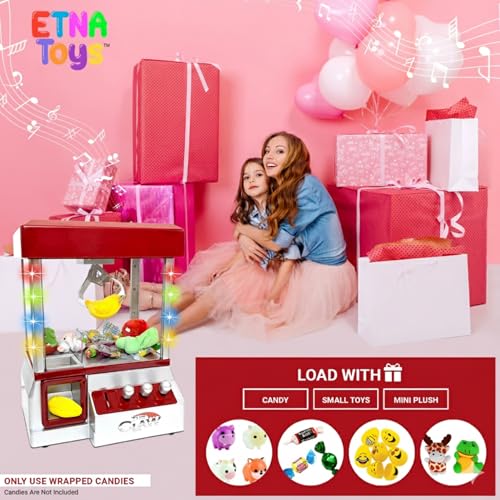 Etna Electronic Arcade Claw Machine  Toy Grabber Machine with Flashing LED Lights and Sound - Image 5