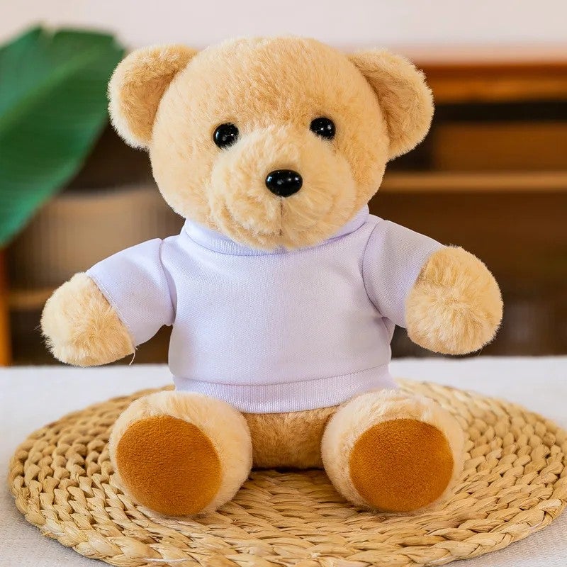 Y&D Fast Delivery Time Custom Logo T-Shirt Teddy Bear Plush Stuffed Animal Toy – Soft Cuddly Promotional Gift for Kids & Adults - Image 1