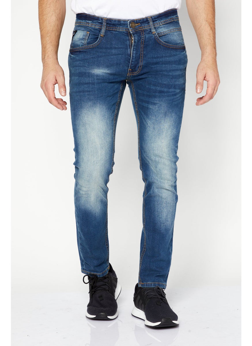 Men Slim Fit Washed Stretchable Jeans, Blue - pzsku/ZAD152E9725B7CE2E0C96Z/45/_/1724351065/da242f22-74f8-4945-be1f-e9b30b2af6fa