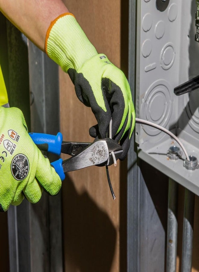 Klein Tools J2000-48 Pliers, Made in USA, Diagonal Cutting Pliers with Angled Head, Heavy-Duty to Cut ACSR, Screws, Nails, and most Hardened Wire, 8-Inch - Image 3