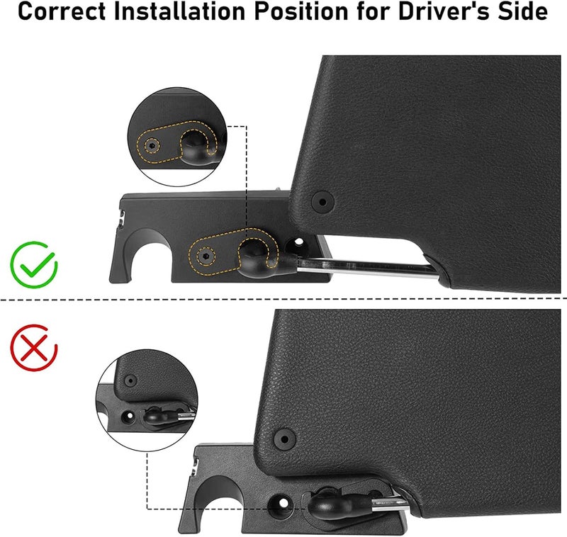 Wivplex Sun Visor Clip Repair Kit for Jeep - Image 3