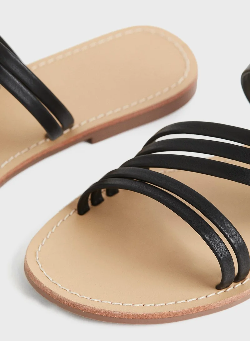 H&M Multi Strap Flat Sandals