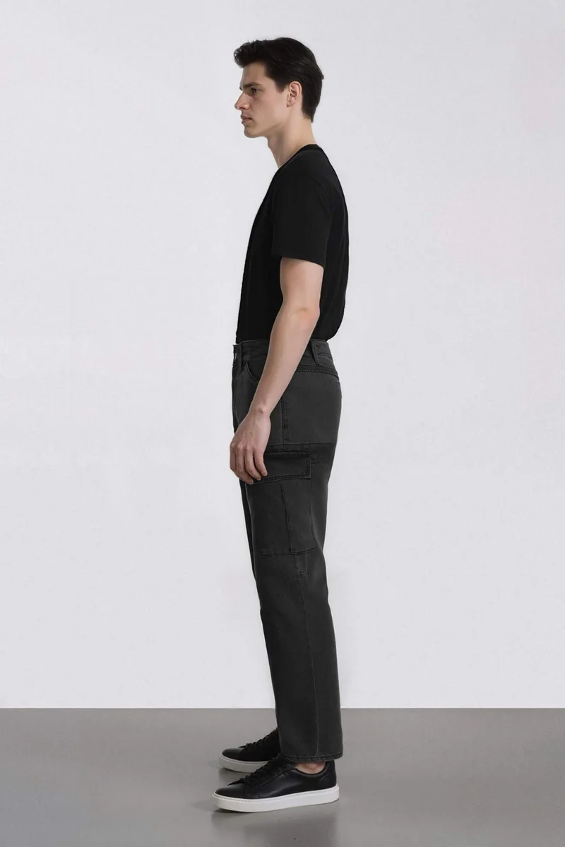 Defacto  Relax Fit Straight Leg Cargo Jeans for Men | Best Price UAE