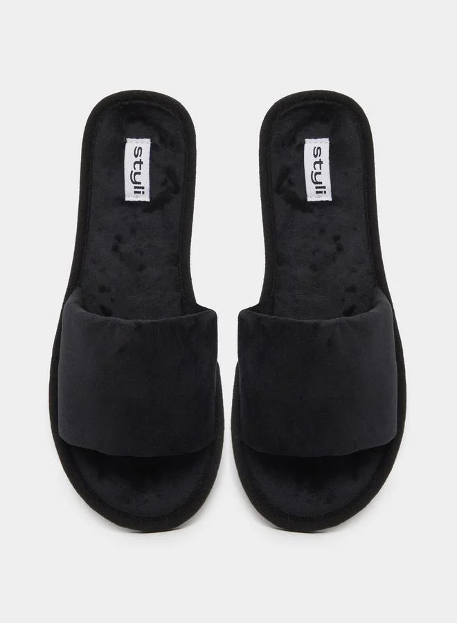 Styli Styli Textured Slip-On Slippers