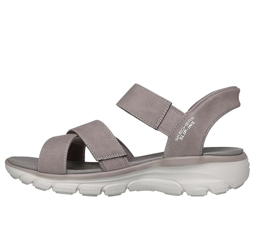 SKECHERS صندل سكيشرز للنساء EASY GOING - SOMEWHERE SUNNY، سهل الارتداء بدون استخدام اليدين، حزام عرضي، لون بني، مقاس 9.5M - Image 2