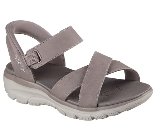 SKECHERS صندل سكيشرز للنساء EASY GOING - SOMEWHERE SUNNY، سهل الارتداء بدون استخدام اليدين، حزام عرضي، لون بني، مقاس 9.5M - Image 3