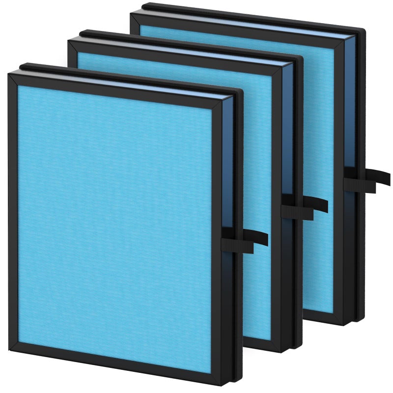 CFKREYA مجموعة فلاتر استبدال Mk04 لجهاز تنقية الهواء MK04 MG04JH 4 طبقات فلتر H13 True HEPA مقارنة بالجزء MK04LX 3 عبوات