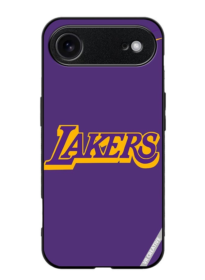 Protective Case Cover For Apple iPhone 17 Air Lakers Purple Design Multicolour