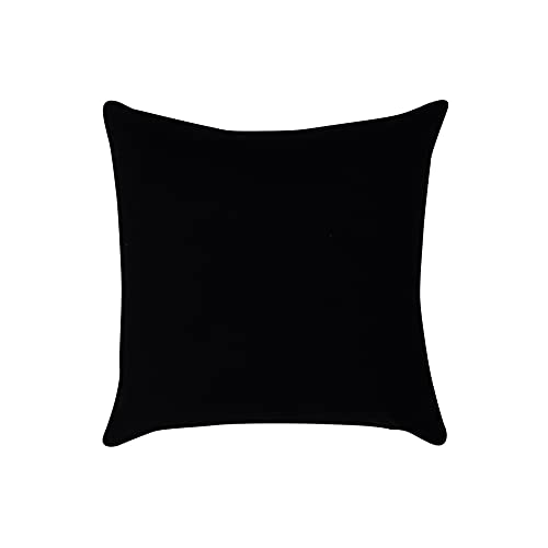 AIRWILL Cotton Dobby Black Themed Cushion Covers for Cushions & Pillows (Black & Grey, Pack of 5) - Image 3