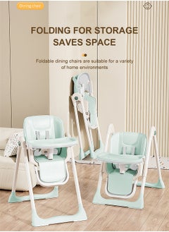 MaBaby Multifunctional Baby Dining Chair, Foldable And Adjustable Baby High Chair With Safety Belt,  Eating Chair With Multiple Modes  - Image 2