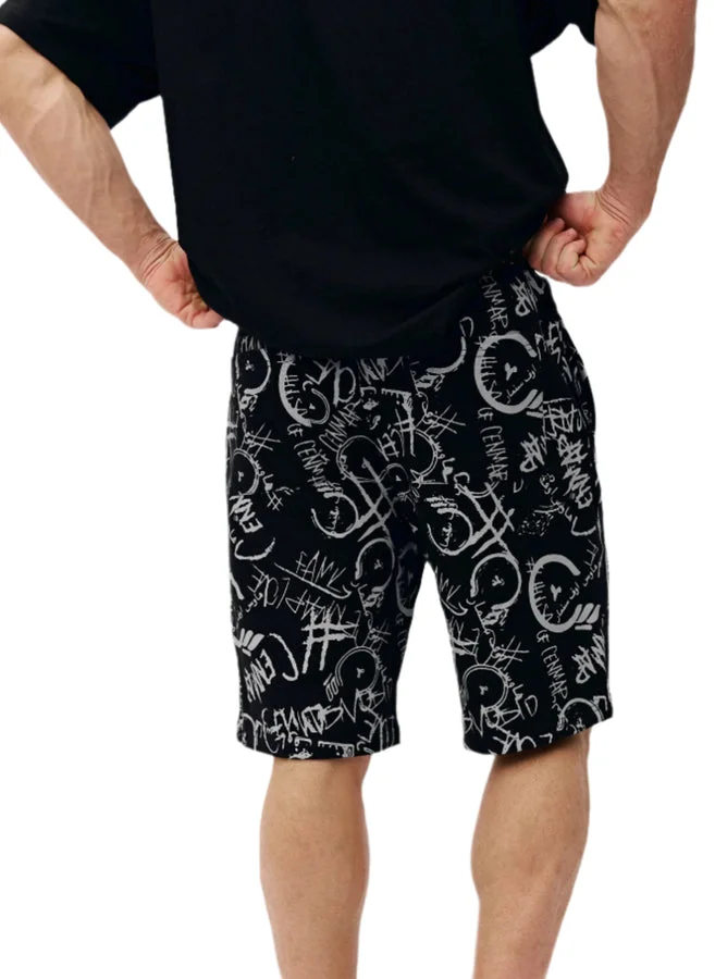 هاوس اوف سينمار Black Short With Cenmar Patch