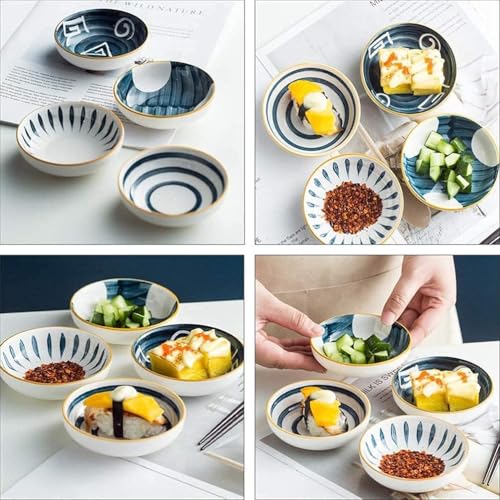KitchEase 100ML Striped Ceramic Bowl | 3.54" Small Bowl for Ice Cream, Cereal, Snacks & Soup | Durable Decorative Bowl | Microwave & Oven Safe for Baking | Perfect for Home, Restaurants & Gifting - Image 5