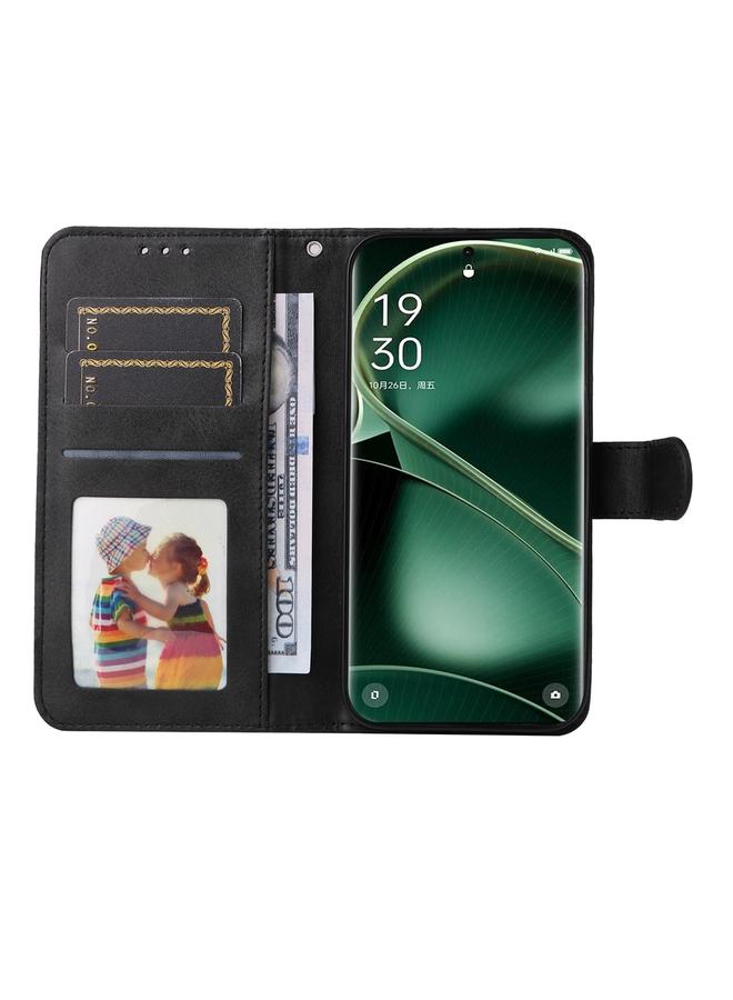 اس-توب جراب هاتف OPPO Find X6 الكلاسيكي المصنوع من جلد العجل القابل للطي - Image 4