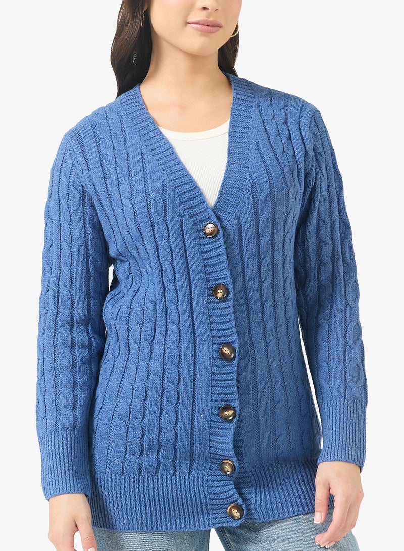 جينجر كارديجان طويل محبوك بأزرار - Image 3