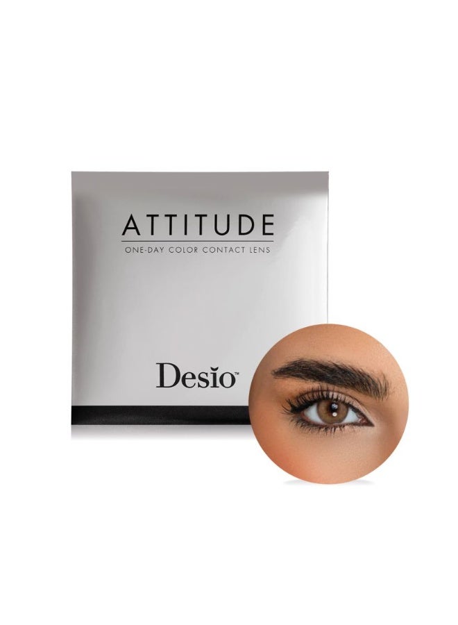 أتيتيود عدسات لاصقة ملونة يومية الاستخدام ديليشيوس هانى لون عسلى