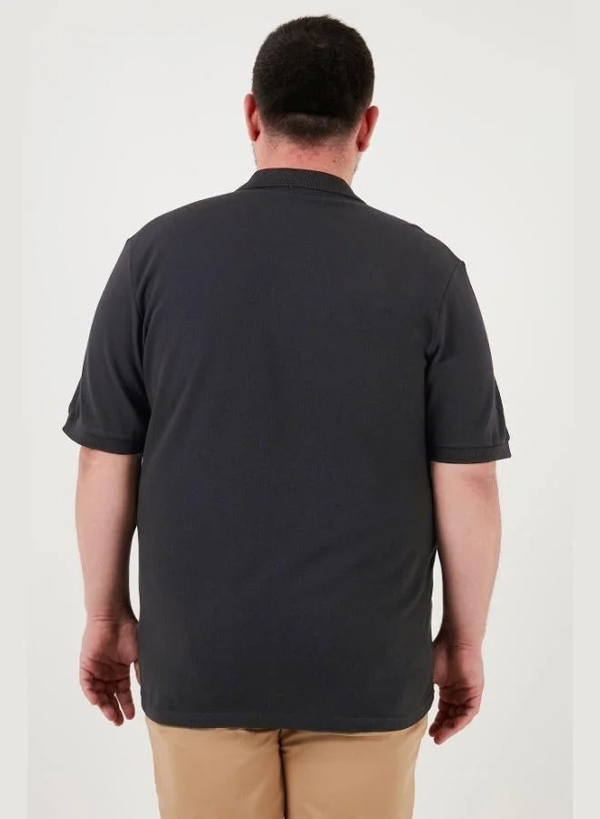 Buratti  Buratti Cotton Regular Fit Plus Size Polo Collar T Shirt Men's Polo Collar T Shirt 5902127B for Men | Best Price UAE