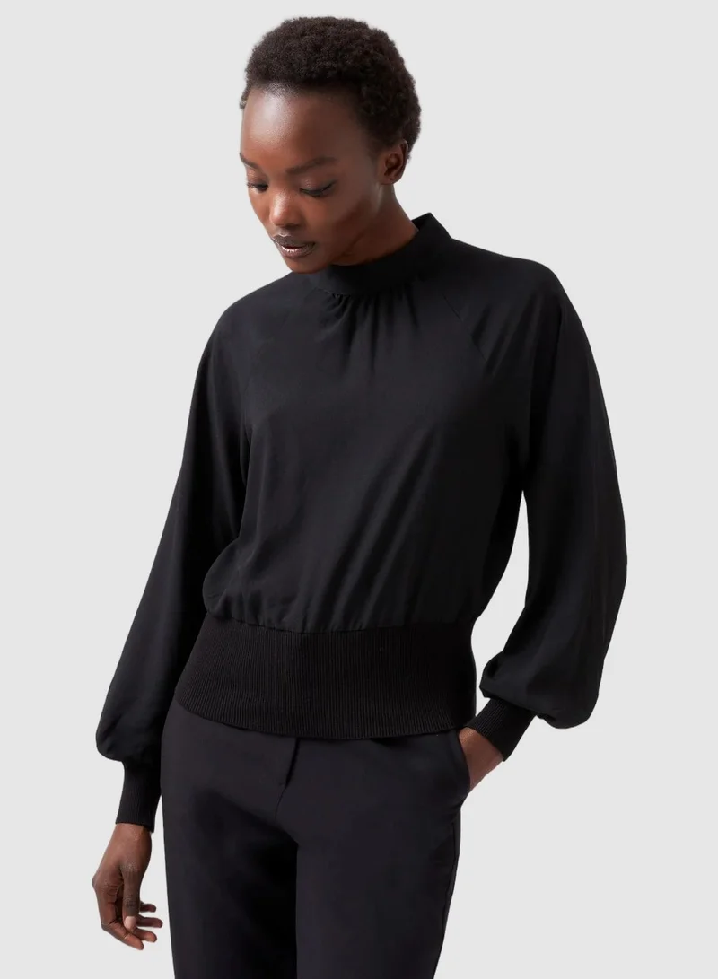 فرنش كونكشن Krista Knit High Neck Top