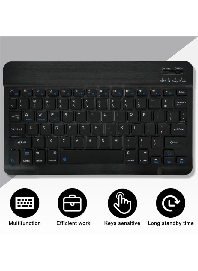 eGreen99 for Samsung Galaxy Tab A9 Protective Cover With Keyboard, Wireless Detachable Bluetooth Keyboard, Ultra-Thin Split Type Intelligent Protective Cover, Automatic Wake-Up/Sleep,black - Image 4