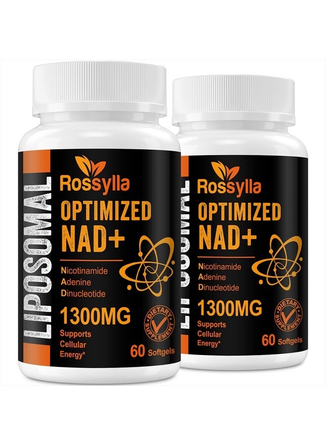 (Pack of 2) Liposomal Optimized NAD+, 1300mg, 2x60 Softgels