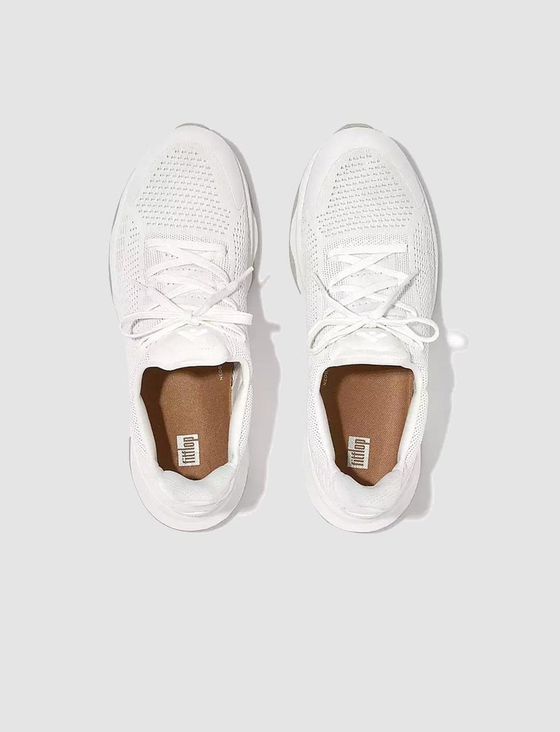 FitFlop Vitamin Ffx Gf9 Knitted White Men's Sports Shoes - Image 5