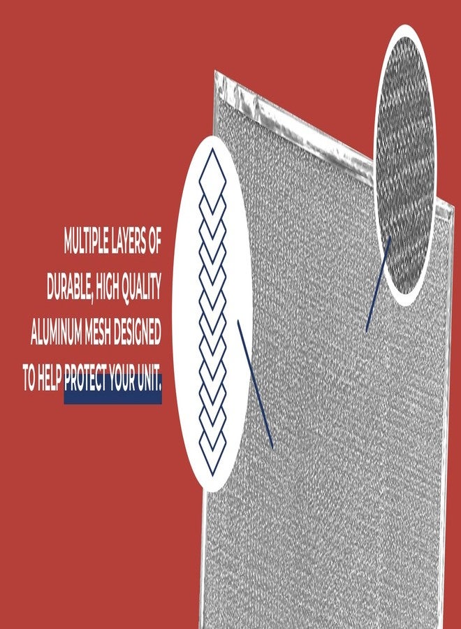 Air Filter Factory Aluminum Filter S97021045, 97021045 Replacement For Broan Fresh Air Supply Fan Vent Screens 9-1/4" X 9-1/4" X 3/32" 2-Pack - Image 4