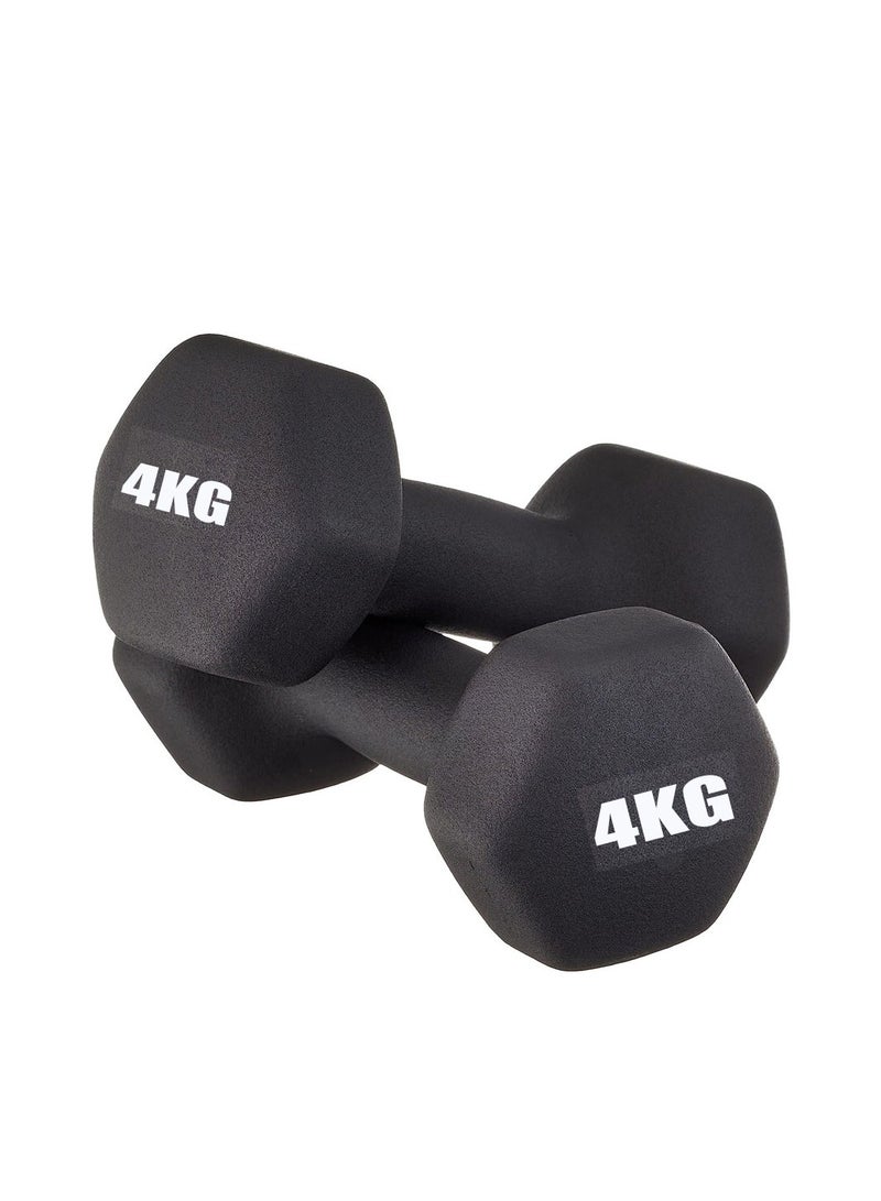 Generic Neoprene Dumbbells Weights Exercise-4KG*2  - Image 3