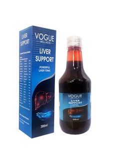 Vogue Wellness Liver Support - Healthy Powerful Liver Tonic With Ayurveda Properties For Improved Digestion & Better Appetite (300 Ml - 1 Bottle)  - Image 1