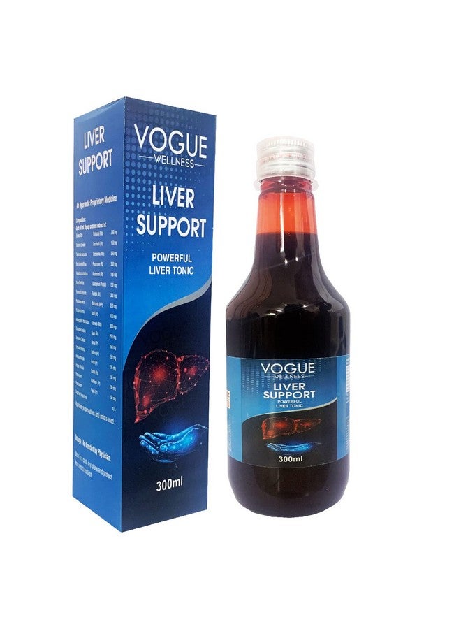 Vogue Wellness Liver Support - Healthy Powerful Liver Tonic With Ayurveda Properties For Improved Digestion & Better Appetite (300 Ml - 1 Bottle) - Image 1